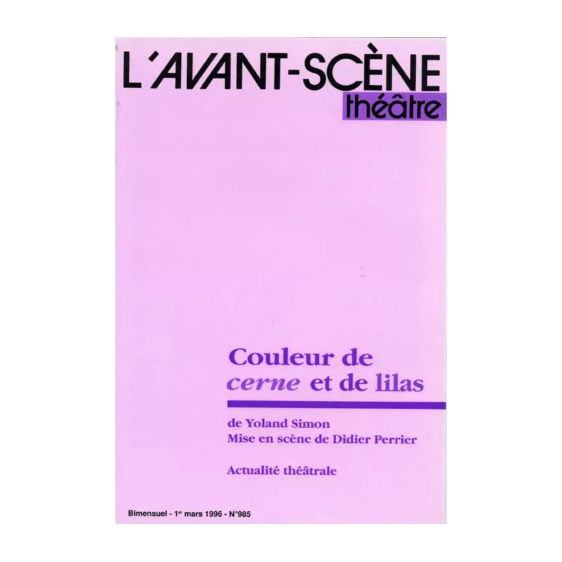 Couleur de cerne et de lilas